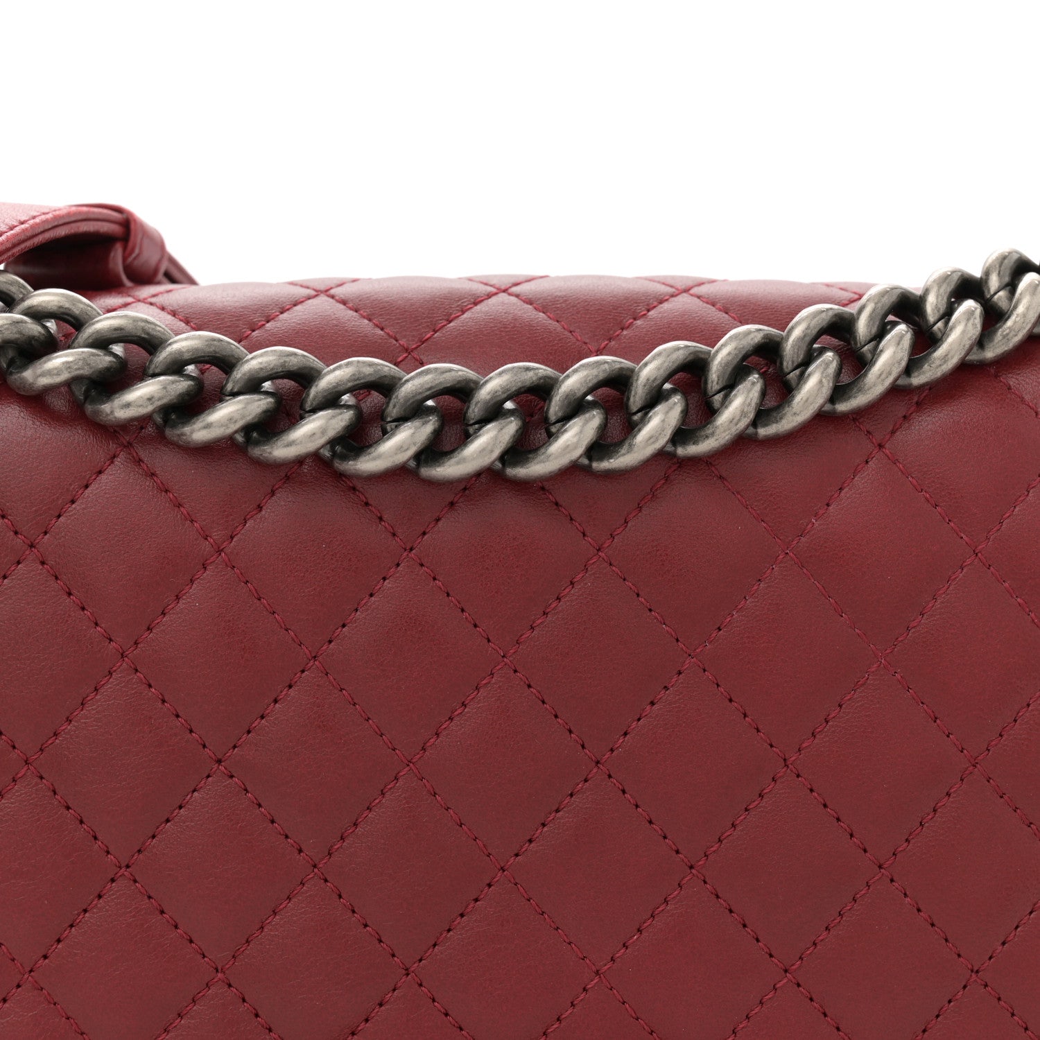 Chanel Lambskin Quilted Medium Boy Flap Red 8 of 13