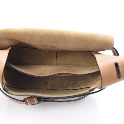 Loewe Grained Calfskin Small Gate Crossbody Bag Caramel Pecan 5 of 9