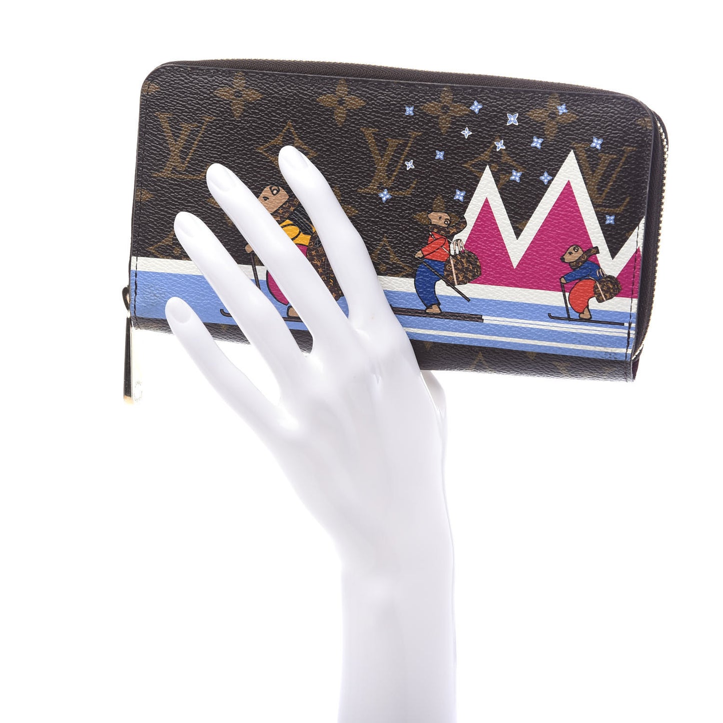 Monogram 2018 Christmas Animation Zippy Wallet