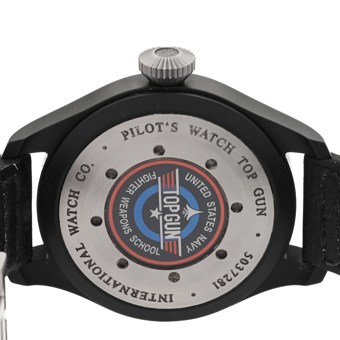 Ceramic Nylon 48mm Top Gun Edition Big Pilot Automatic Watch Black IW501901