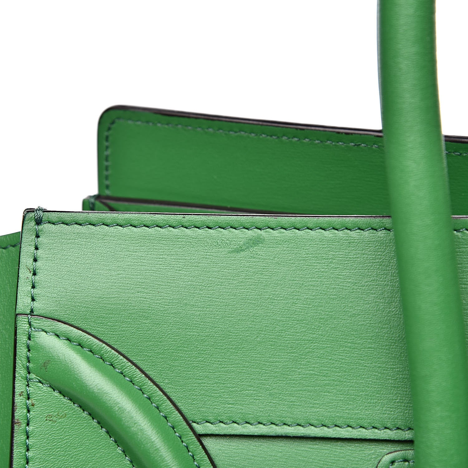 Celine Palmelato Mini Luggage Grass Green 9 of 18