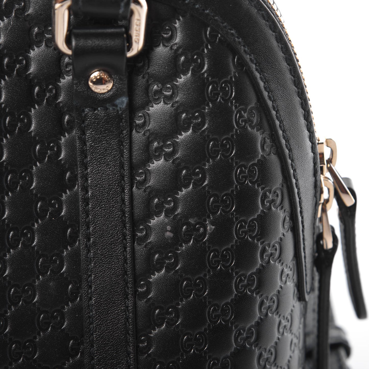 Microguccissima Mini Dome Bag Black