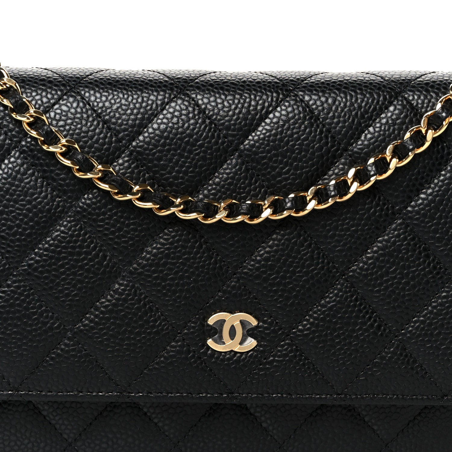 Chanel Caviar Quilted Wallet on Chain WOC Black 9 of 12
