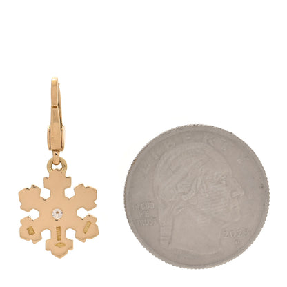 Bulgari 18K Yellow Gold Diamond Snowflake Charm 2 of 3