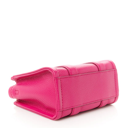 Marc Jacobs Grained Calfskin Mini The Tote Bag Lipstick Pink 4 of 10
