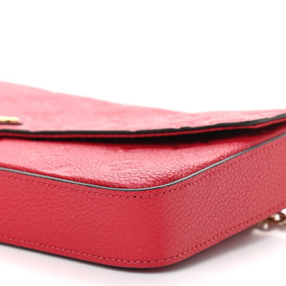 Louis Vuitton Empreinte Pochette Felicie Chain Wallet Scarlet 11 of 12