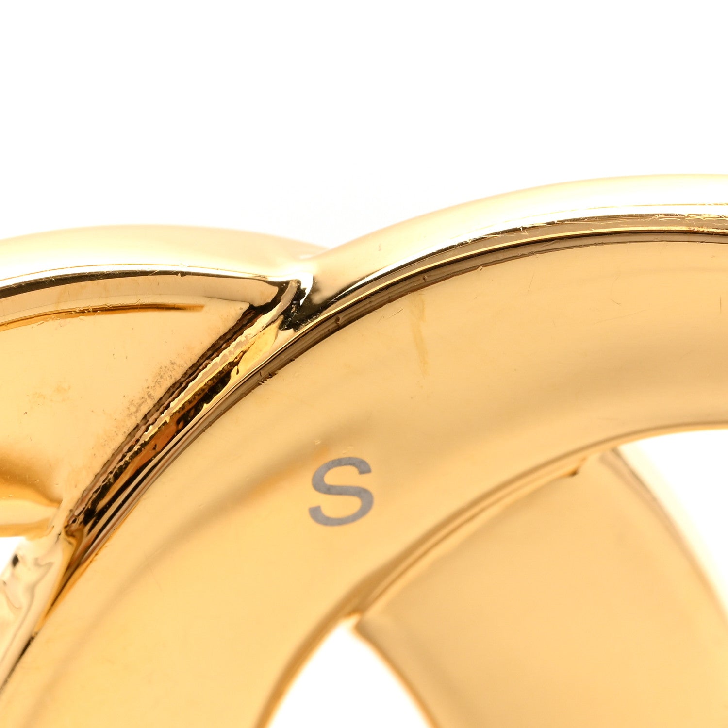 Chanel Metal Logo CC Cuff S Gold 5 of 6