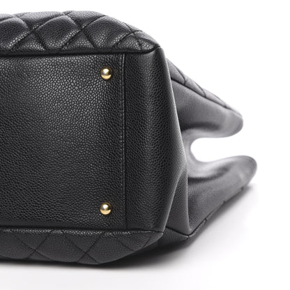 Chanel Caviar Quilted XL Grand Shopping Tote GST Black 9 of 12