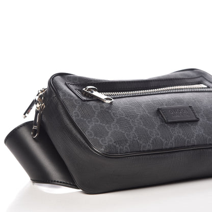 Gucci Soft GG Supreme Monogram Web Belt Bag Black Grey 8 of 9