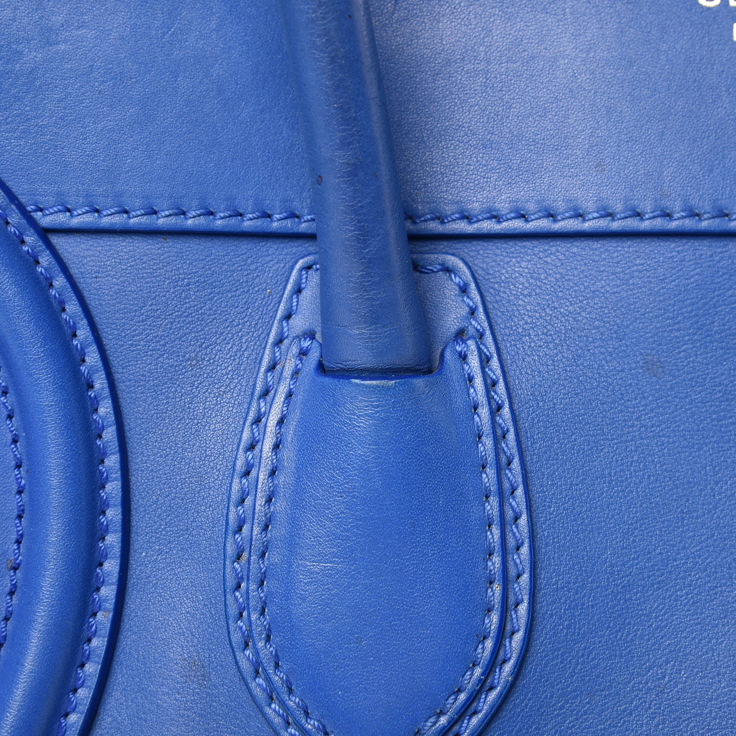 Smooth Calfskin Mini Luggage Royal Blue