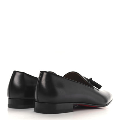 Christian Louboutin Calfskin Tassel Dandelion Mens Dandelion Flat Loafers 42 Black 5 of 9