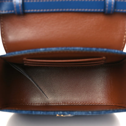 Versace Denim Mini La Medusa Chain Top Handle Bag Navy Blue 4 of 7