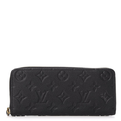 Louis Vuitton Empreinte Clemence Wallet Black 1 of 8