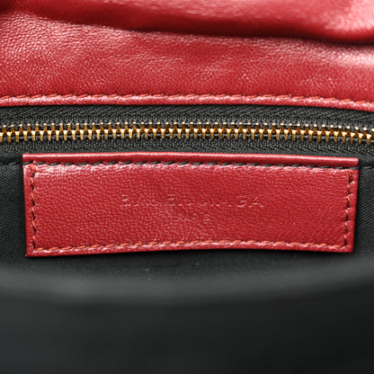 Balenciaga Chevre Gold Metallic Edge Hardware Envelope Clutch Bordeaux 7 of 10