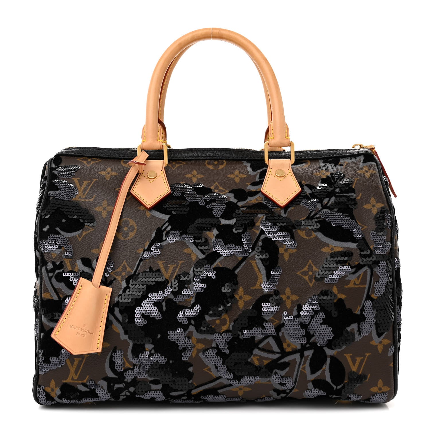 Louis Vuitton Monogram Fleur De Jais Sequins Speedy 30 1 of 14