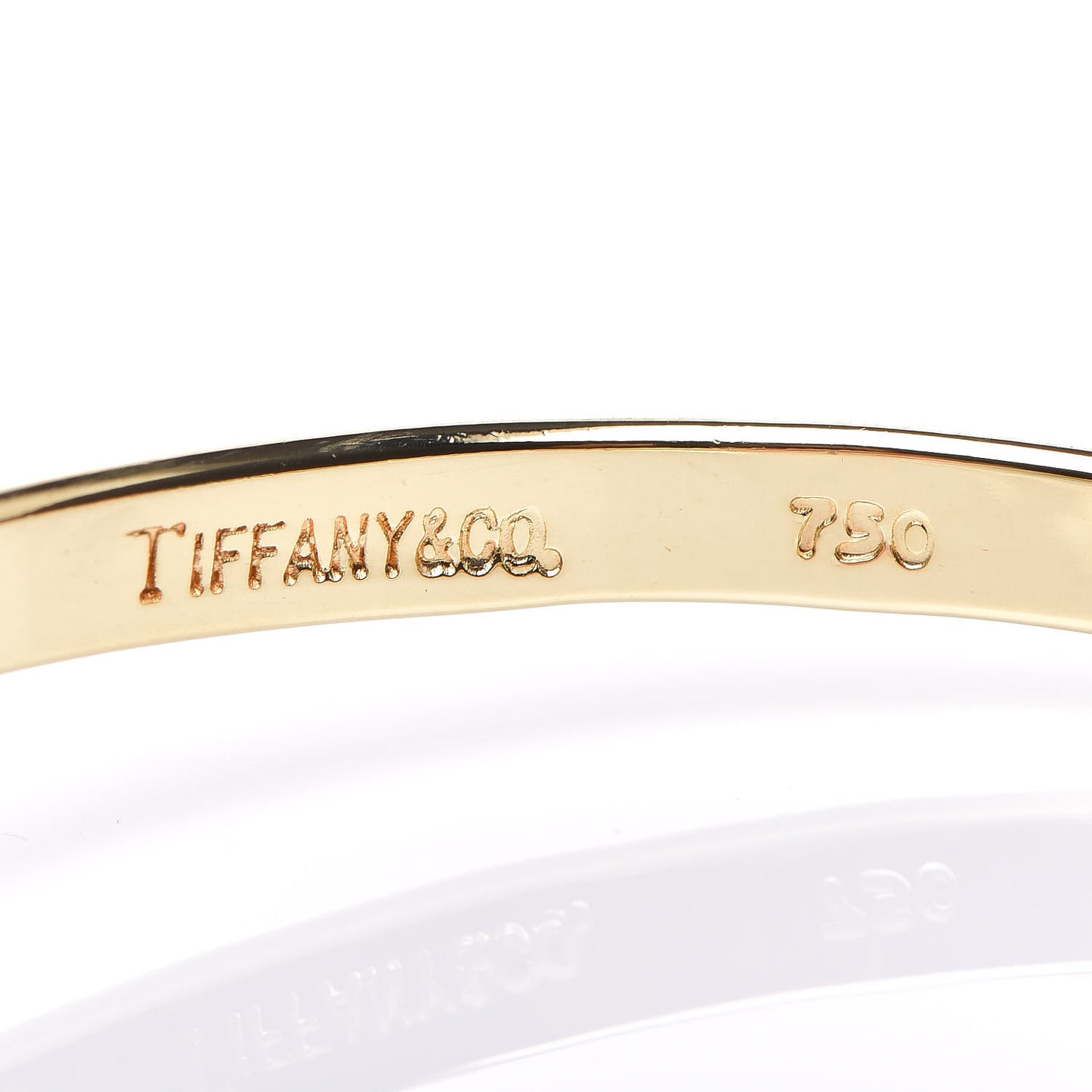 18K Yellow Gold Hook Eye Bangle