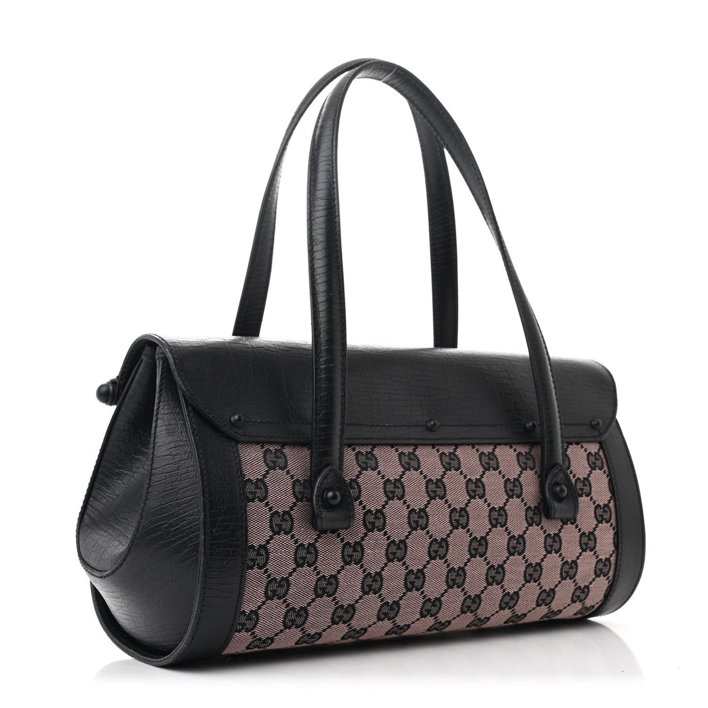 Monogram Bamboo Bullet Handbag Black