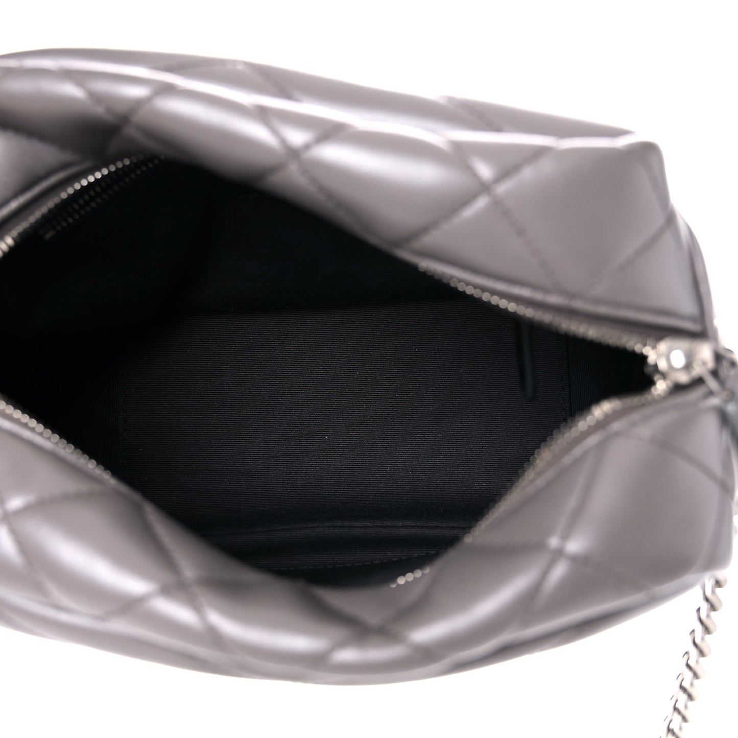 Calfskin Y Quilted Monogram Small Loulou Bowling Bag Earth