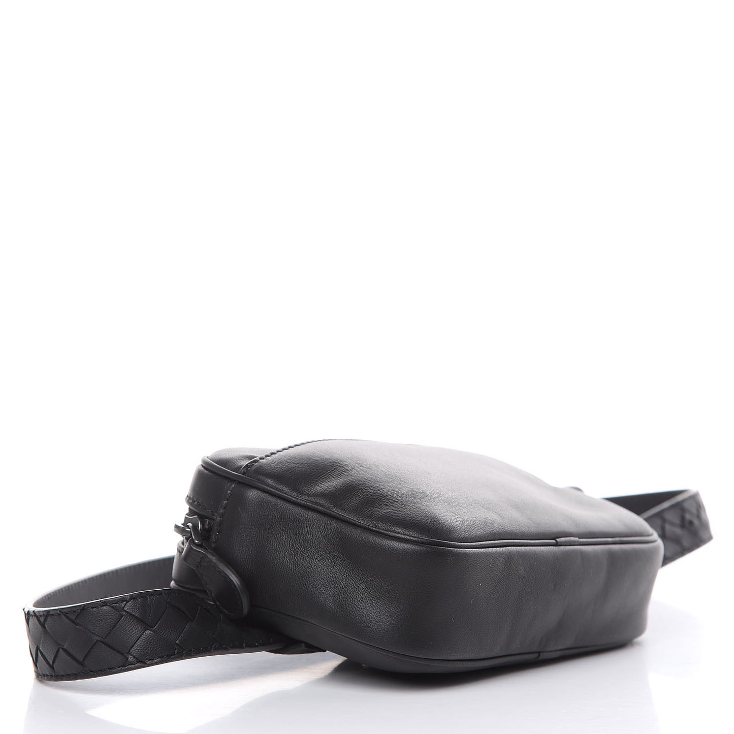 Nappa Intrecciato Belt Bag Black
