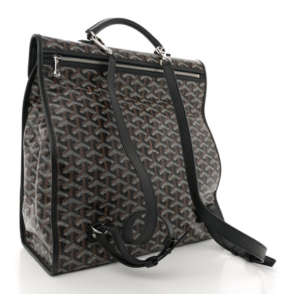 Goyard Goyardine Saint Leger Soft Briefcase Backpack Black 3 of 9