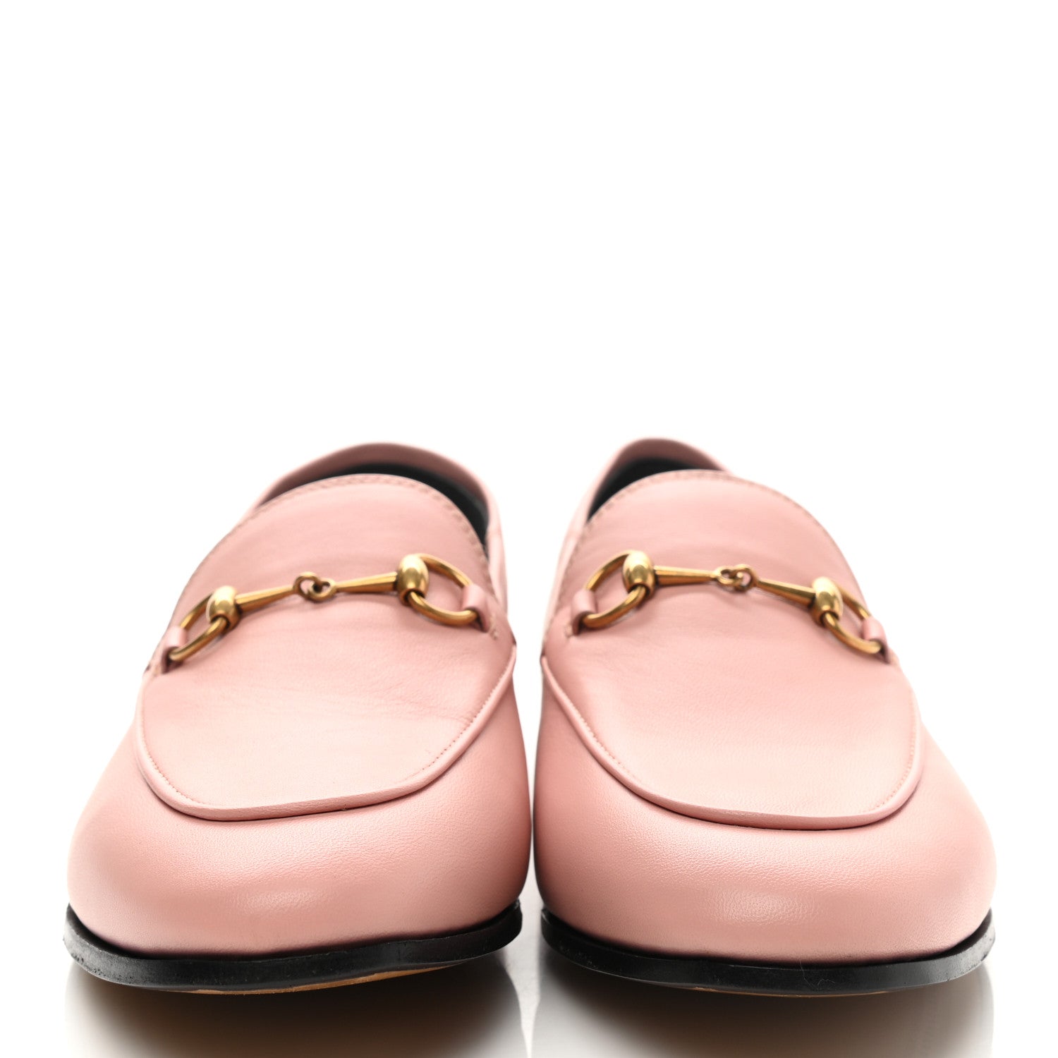 Gucci Lambskin Womens Brixton Horsebit Loafers 39.5 Perfect Pink 2 of 9