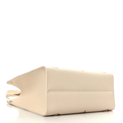 Louis Vuitton Empreinte Monogram Giant Onthego MM Creme Rose Trianon 4 of 8