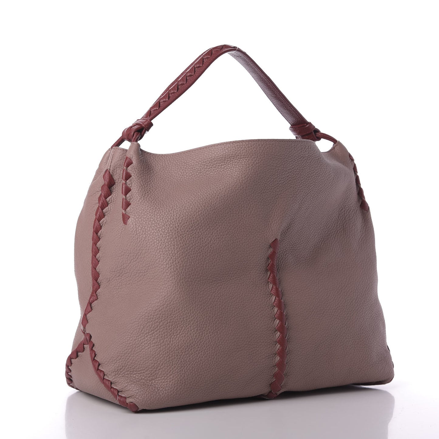 Cervo Lavato Deerskin Hobo Deco Rose Baccarra Rose