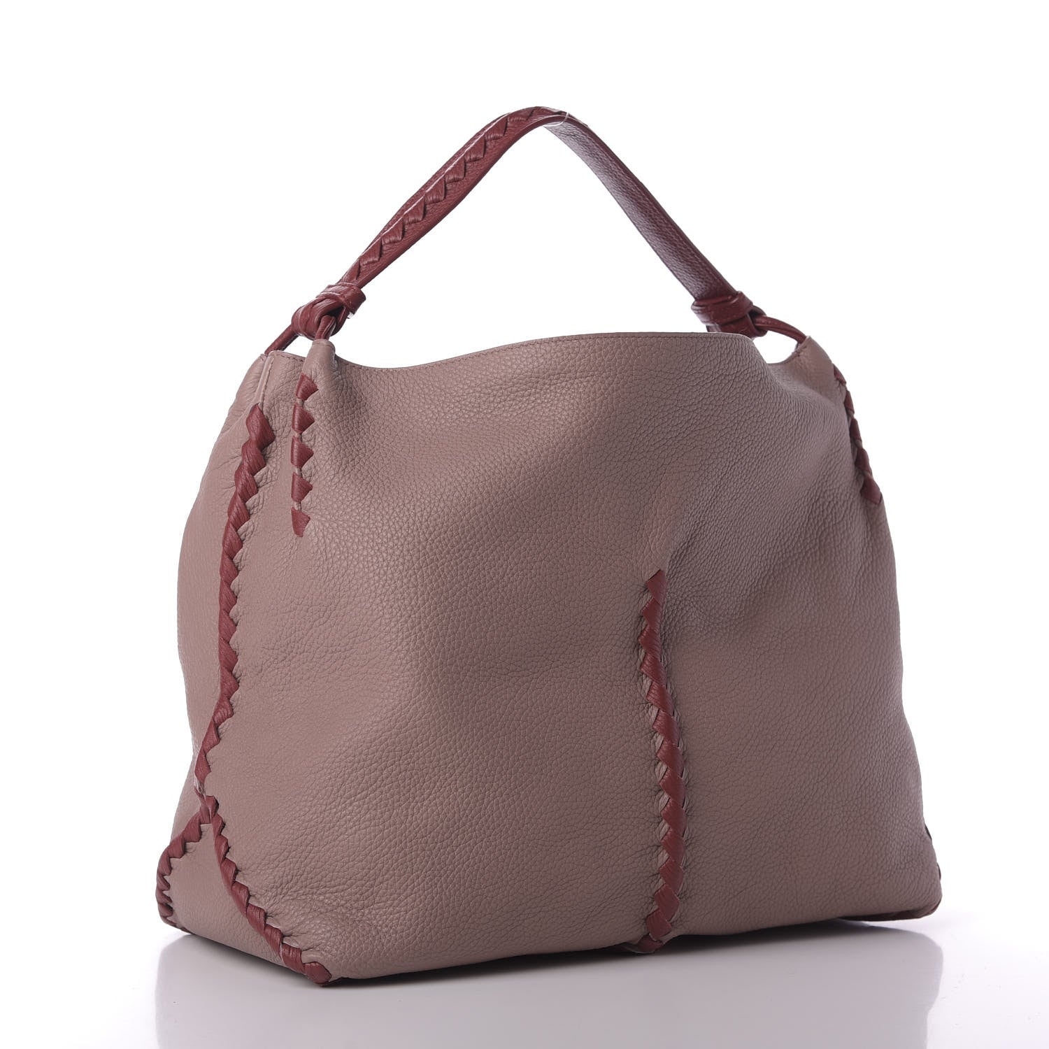 Bottega Veneta Cervo Lavato Deerskin Hobo Deco Rose Baccarra Rose 3 of 9