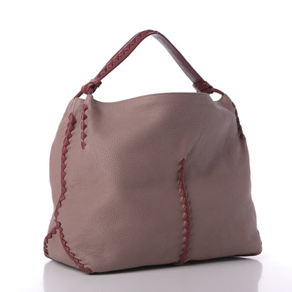 Bottega Veneta Cervo Lavato Deerskin Hobo Deco Rose Baccarra Rose 3 of 9