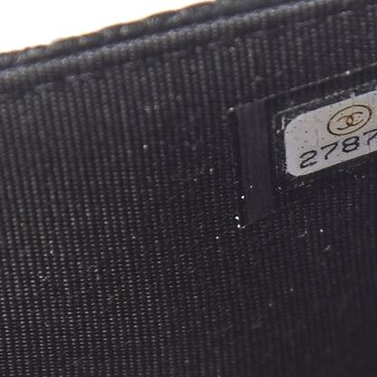 Chanel Caviar Quilted CC Filigree Wallet On Chain WOC Black 7 of 9