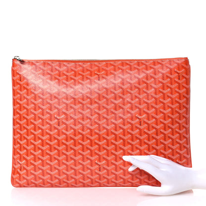 Goyard Goyardine Senat Pochette GM Orange 2 of 6