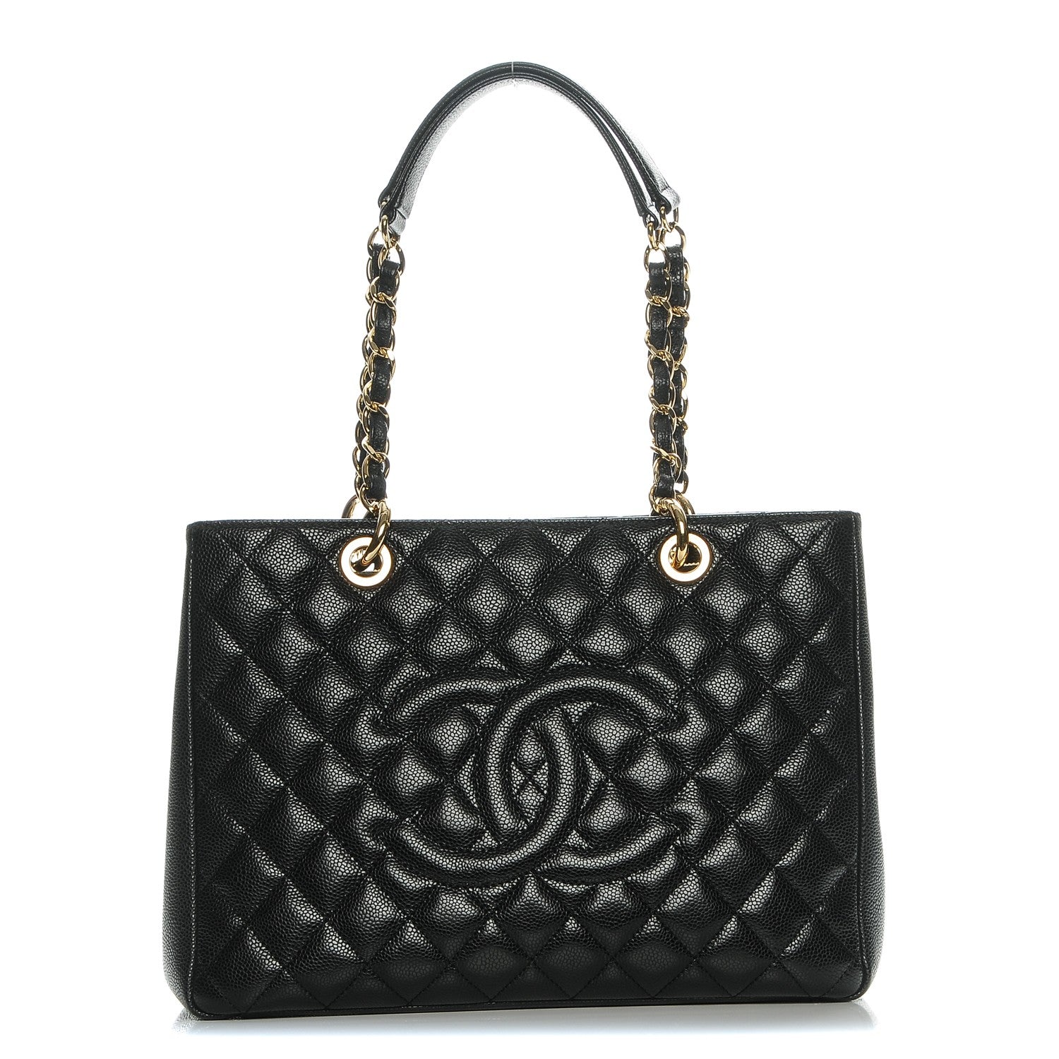 Chanel Caviar Quilted Grand Shopping Tote GST Black 1 of 7