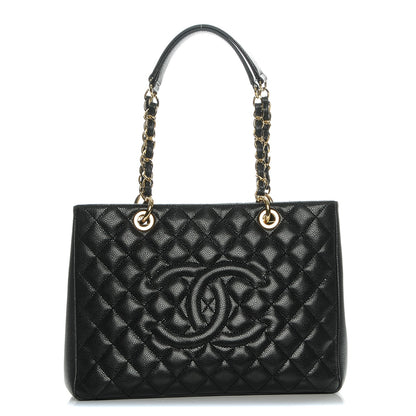 Chanel Caviar Quilted Grand Shopping Tote GST Black 1 of 7