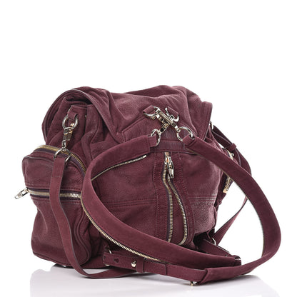 Alexander Wang Nubuck Marti Backpack Bag Burgundy 4 of 12