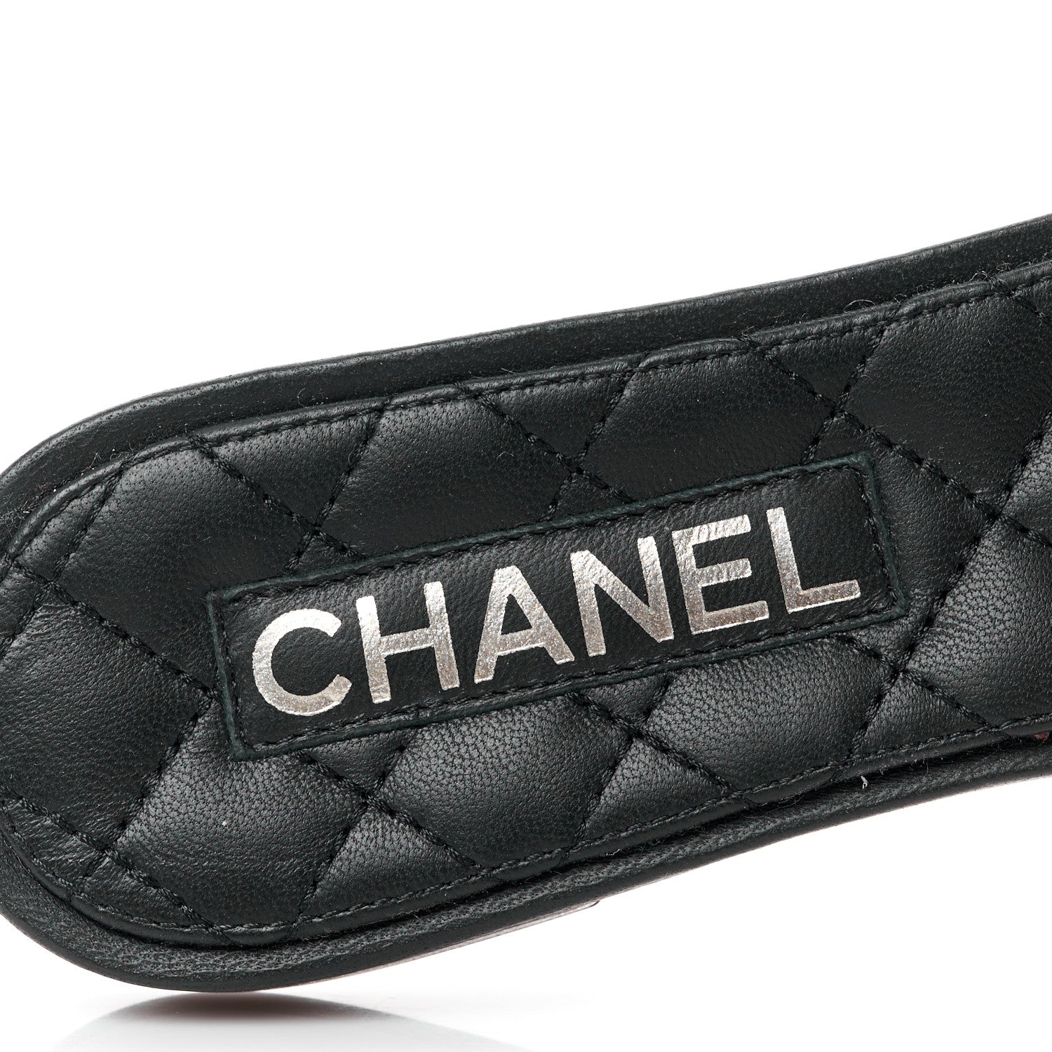 Chanel Fantasy Calfskin Pearl Cord CC Mules 38 Ivory Black 7 of 11