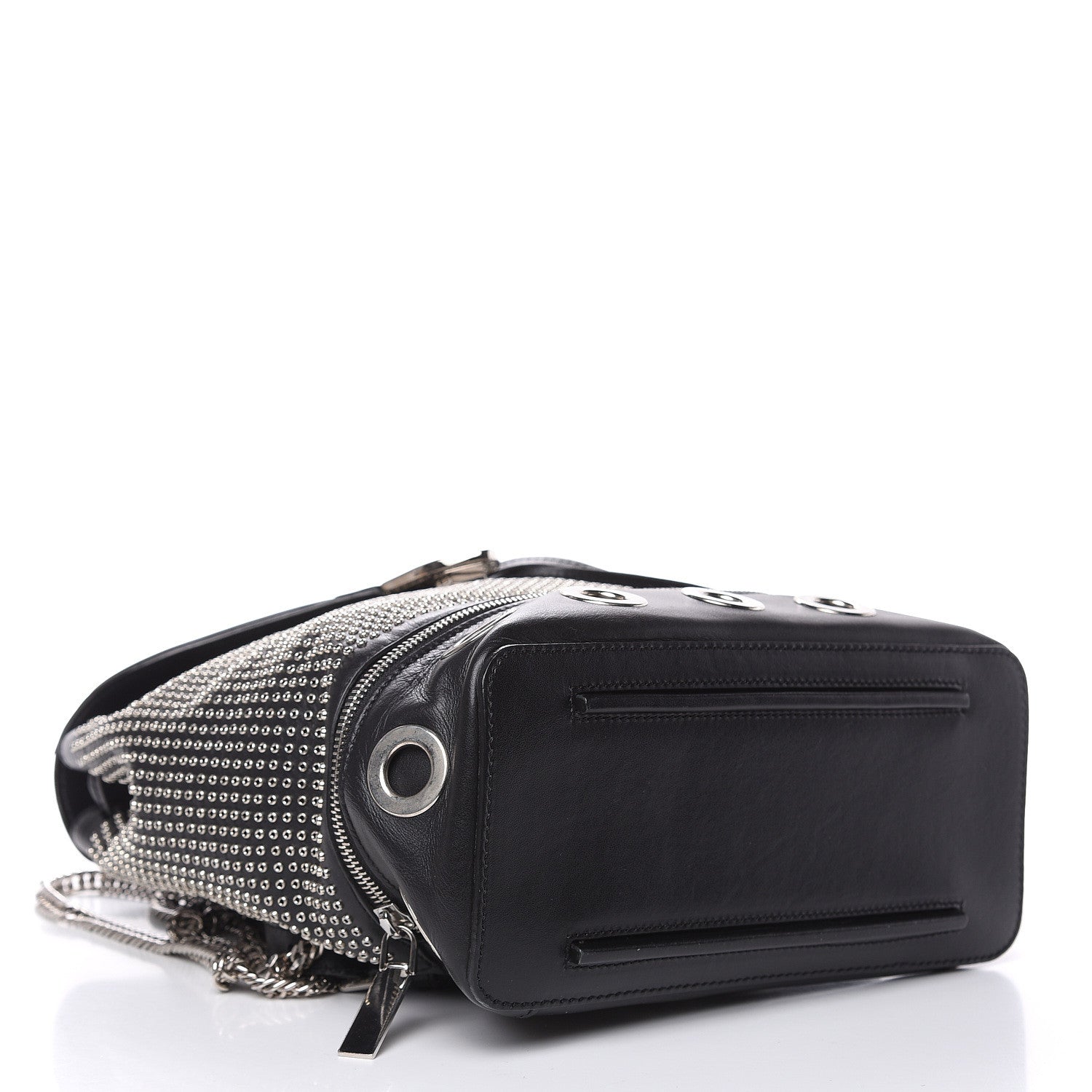Alexander McQueen Calfskin Grommet Backpack Black 4 of 12