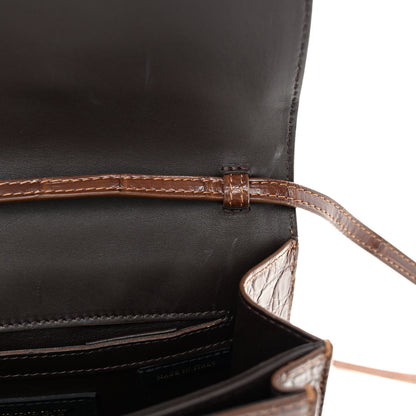 Burberry Alligator Small Macken Crossbody Bag Brown 12 of 12
