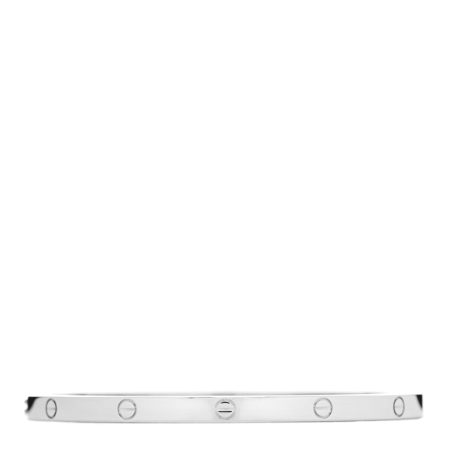 Cartier 18K White Gold Small LOVE Bracelet 16 1 of 4