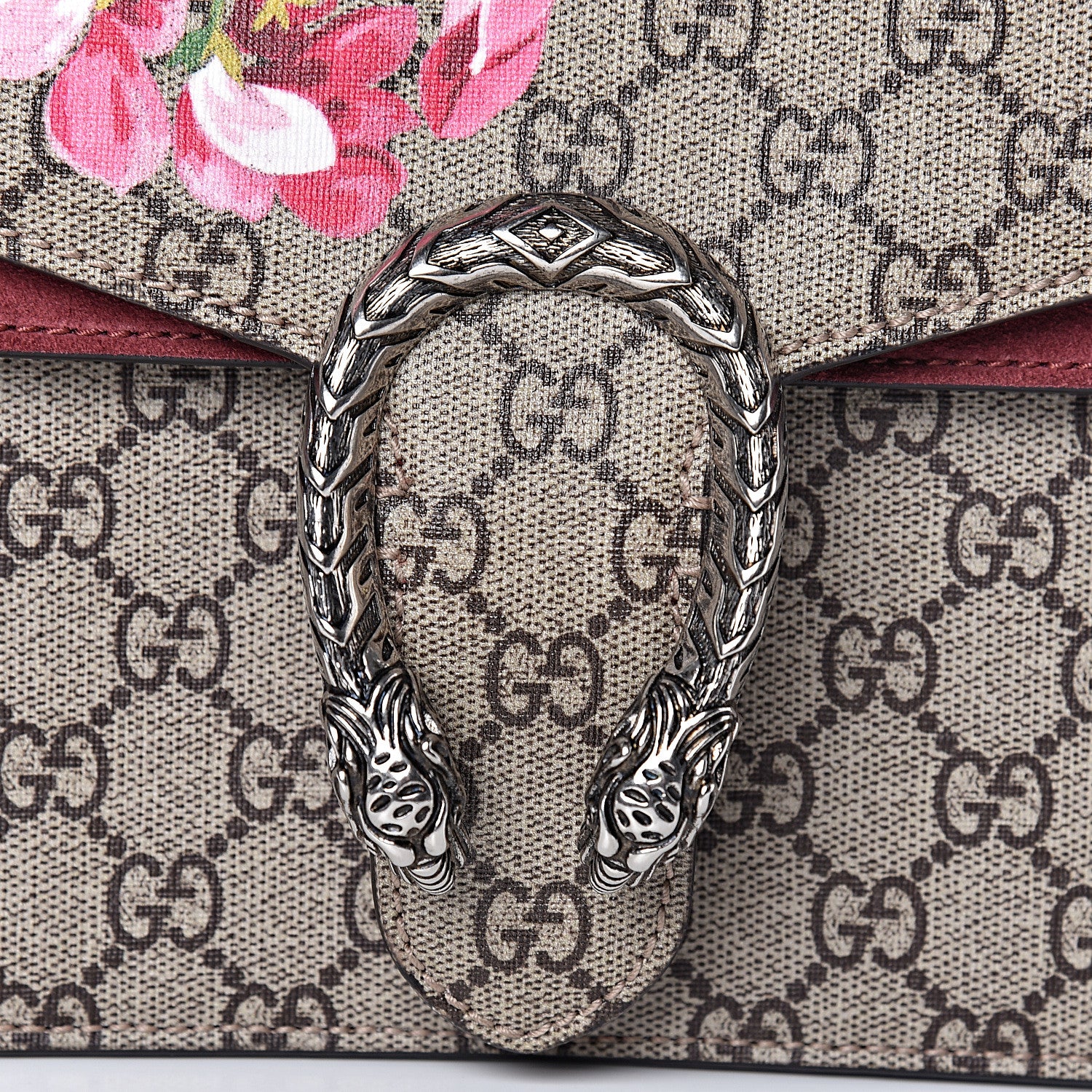 Gucci GG Supreme Monogram Blooms Small Dionysus Shoulder Bag Beige Multicolor Dry Rose 7 of 12