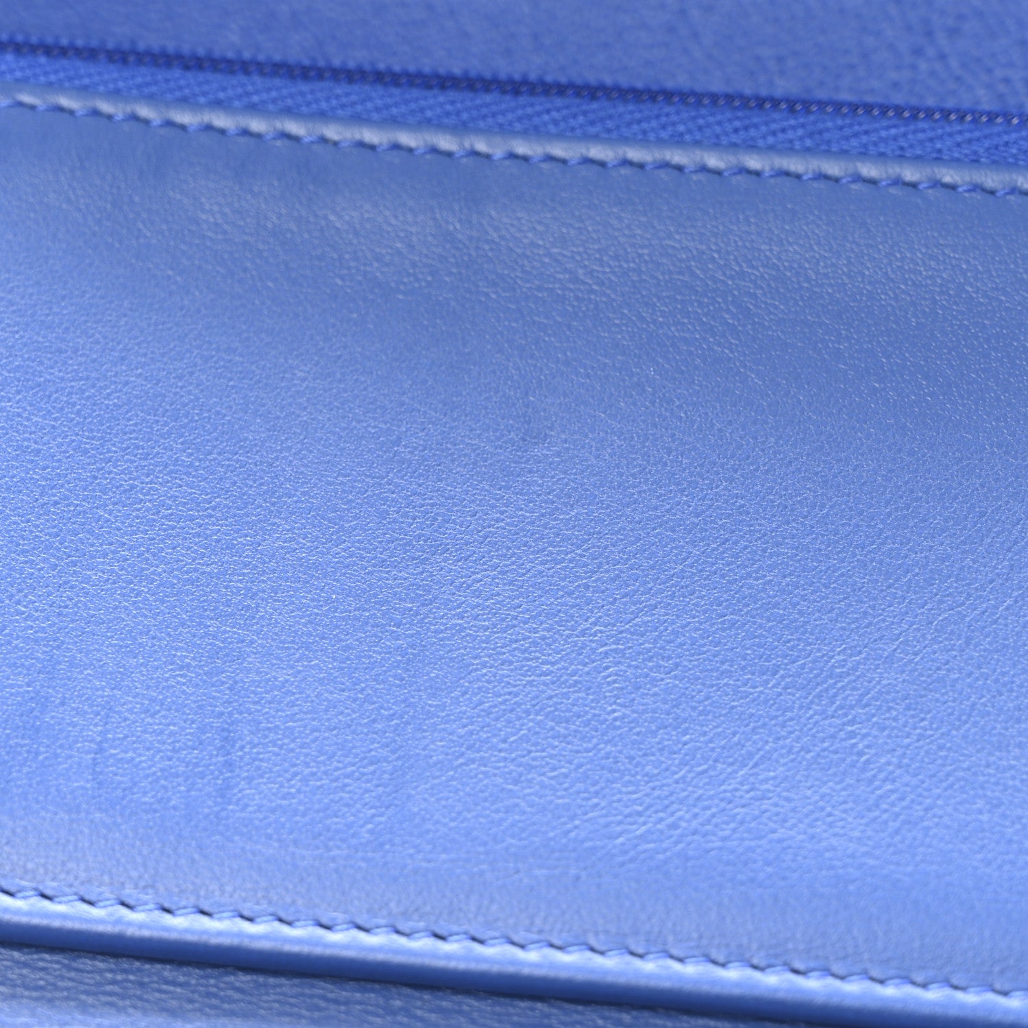 Chanel Caviar Quilted Studded CC Medium Flap Wallet Blue 12 of 13