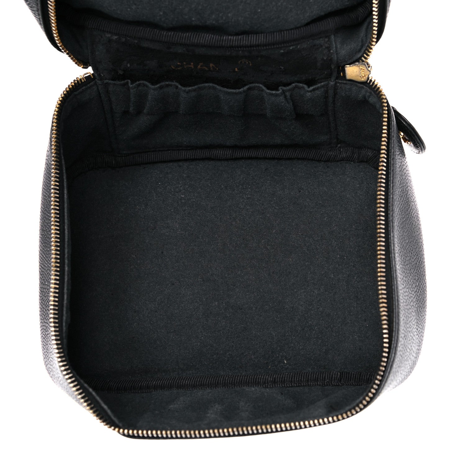 Chanel Caviar CC Vanity Cosmetic Case Black 5 of 16