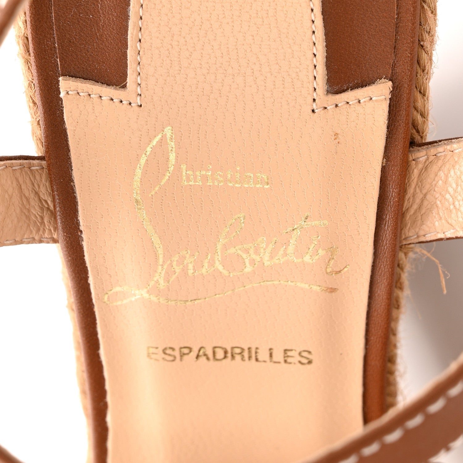 Christian Louboutin Calfskin Rope Zero Problem 140 Espadrille