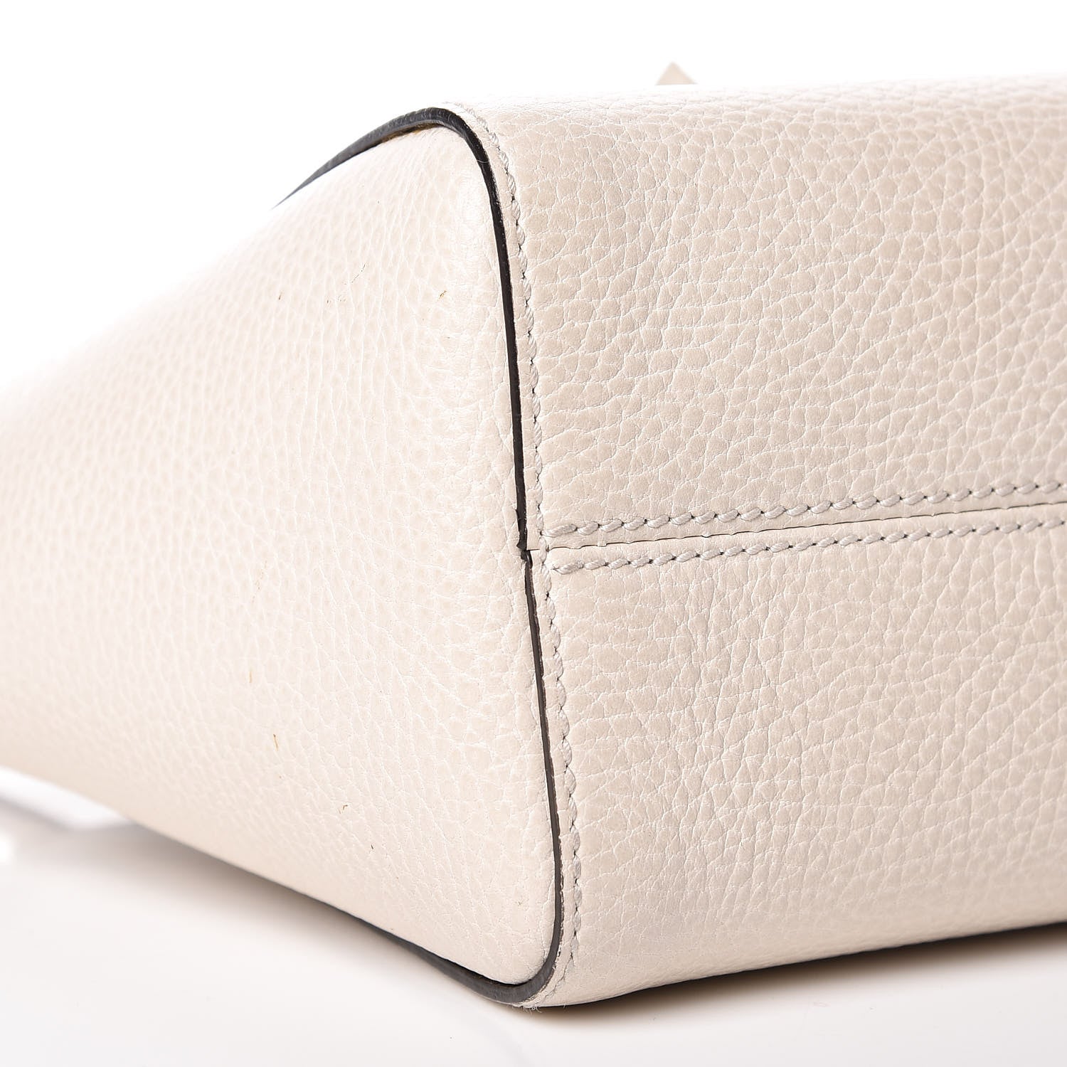Gucci Dollar Calfskin Mini Swing Top Handle Bag Mystic White 9 of 13