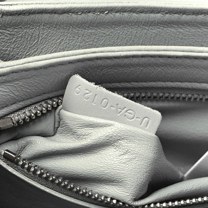 Celine Shiny Calfskin Medium C Bag Light Grey 7 of 10