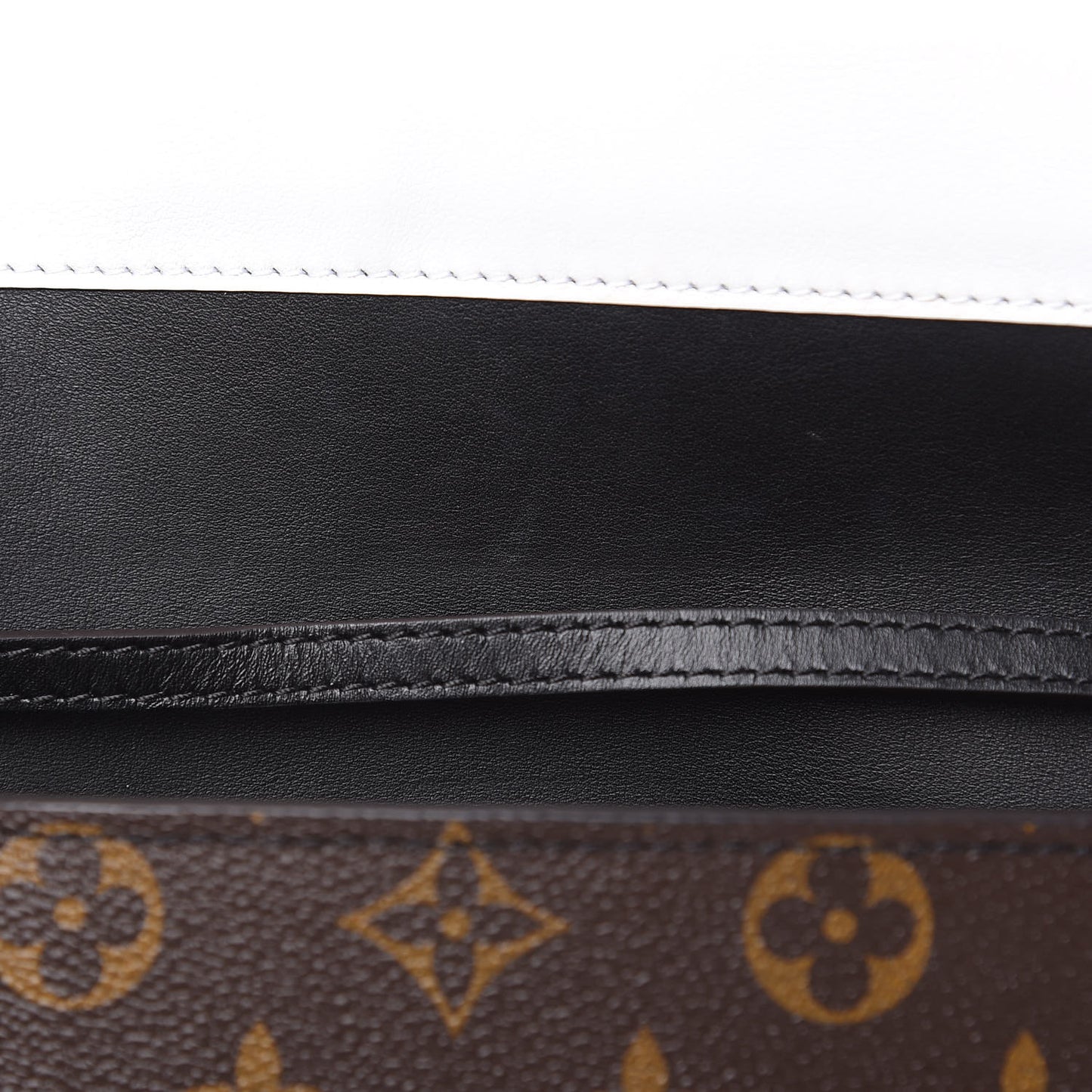 Calfskin Monogram Column Clutch