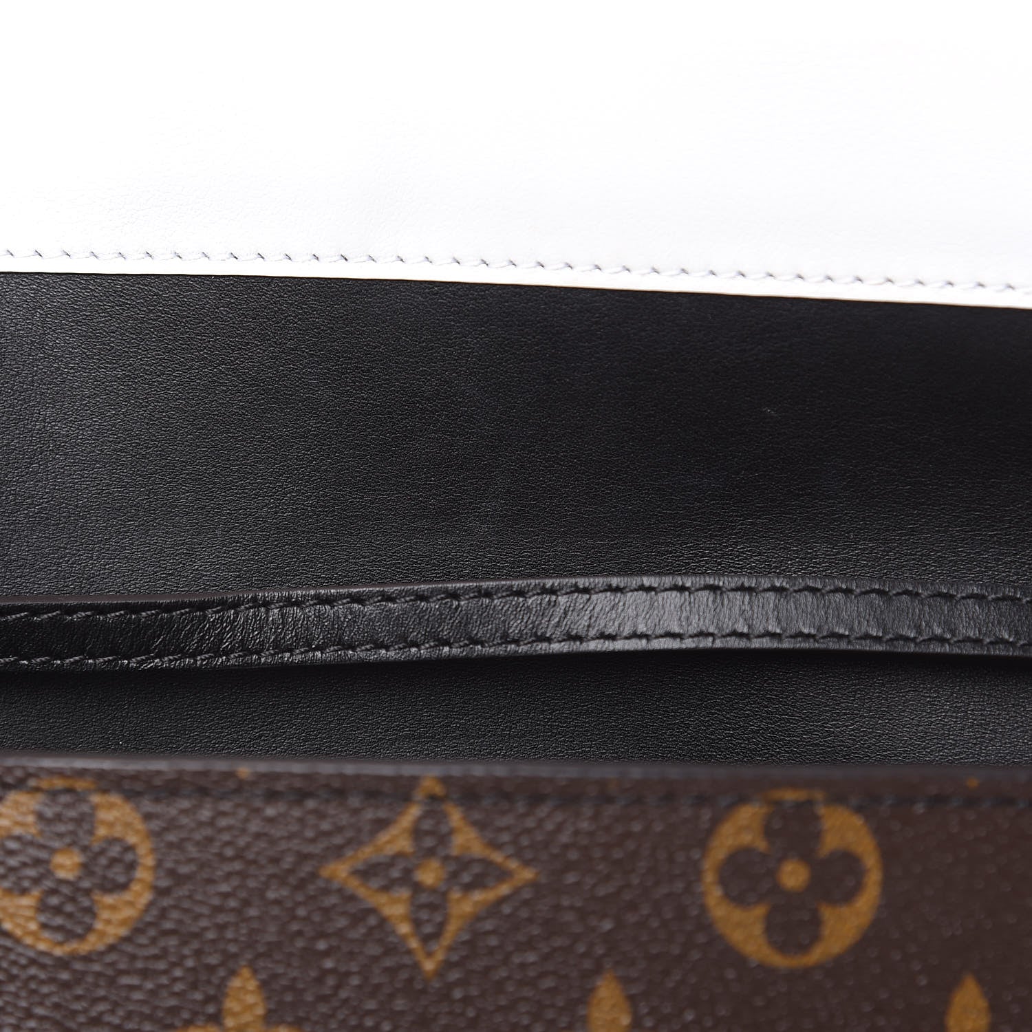 Louis Vuitton Calfskin Monogram Column Clutch 10 of 10