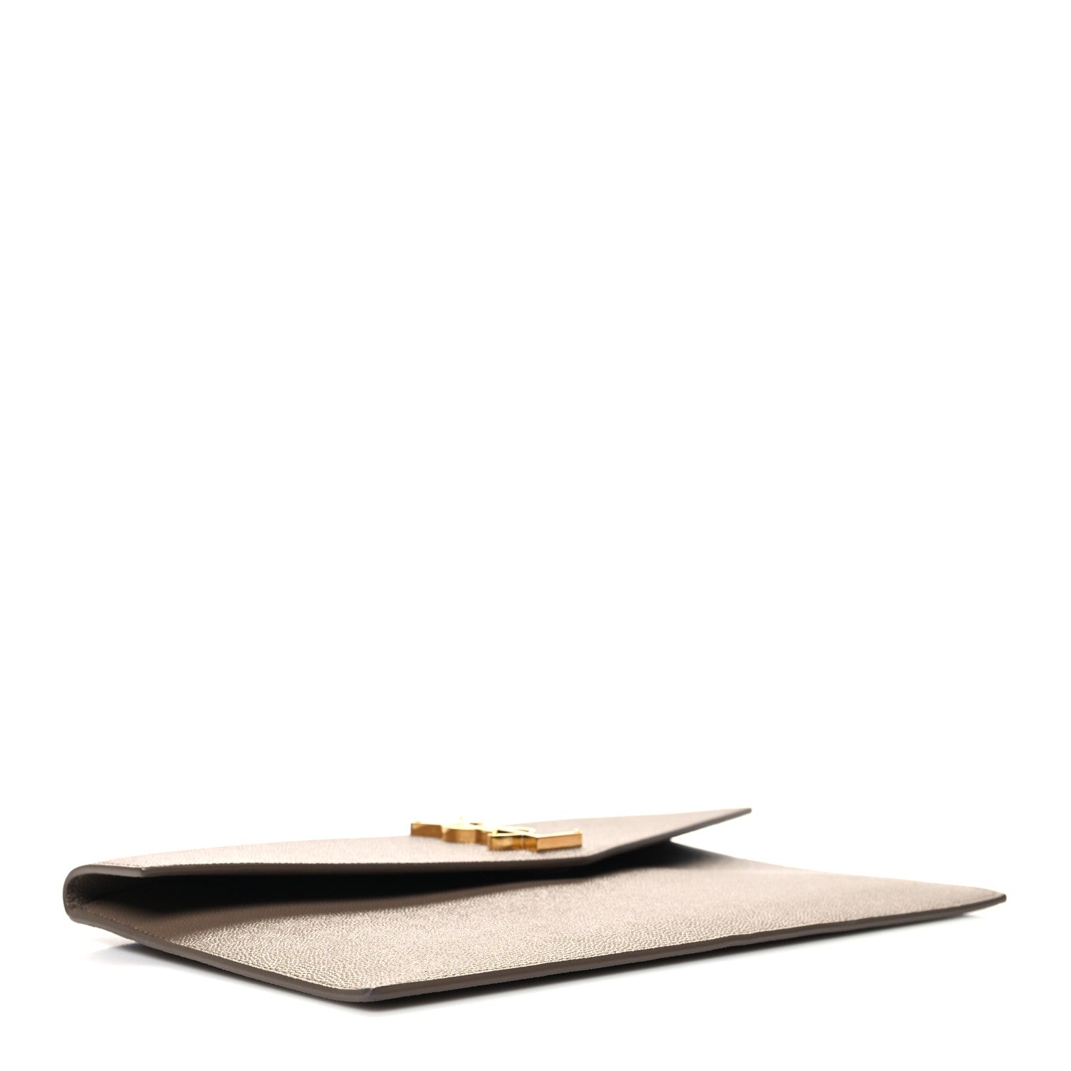 Saint Laurent Grain De Poudre Uptown Pouch Dark Beige 4 of 10