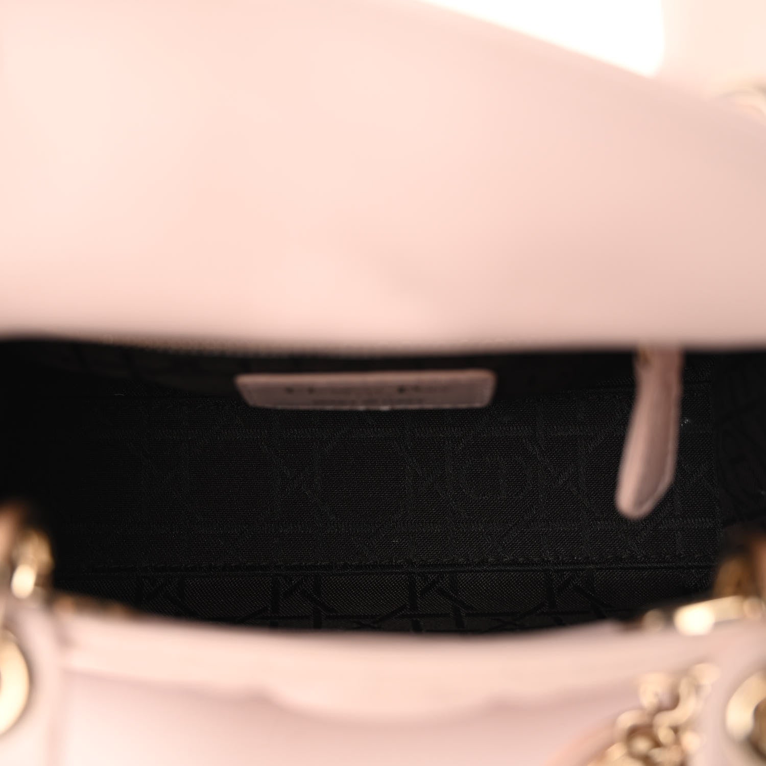 Christian Dior Lambskin Cannage Mini Lady Dior Rose Poudre 5 of 11