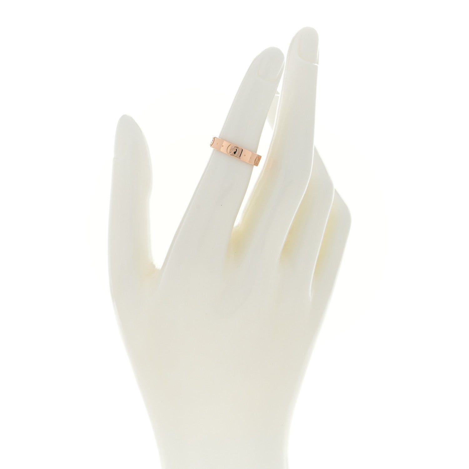Gucci 18K Rose Gold 4mm Icon Thin Band Ring 47 4 2 of 4
