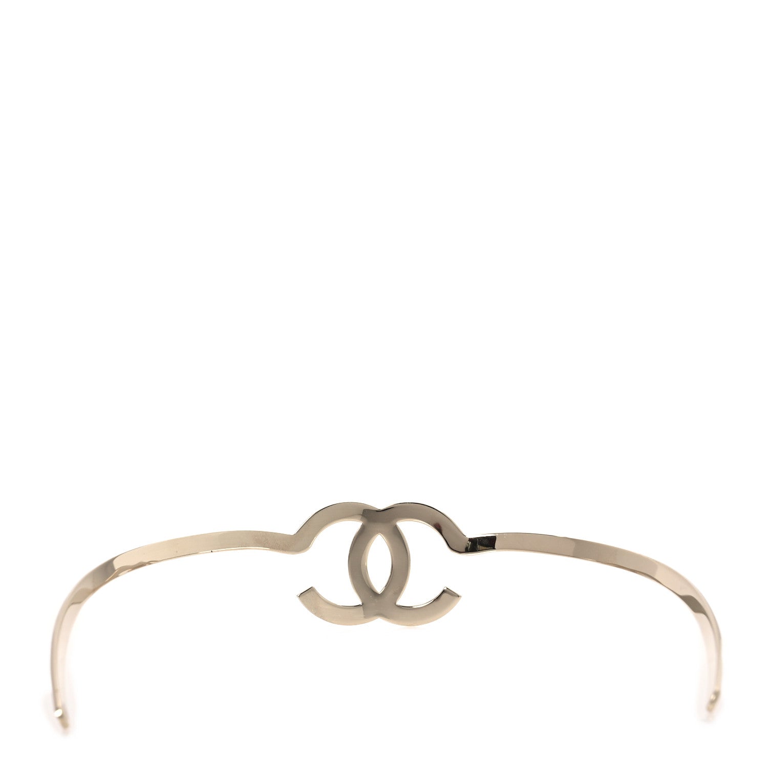 Chanel Metal CC Headband Light Gold 3 of 8